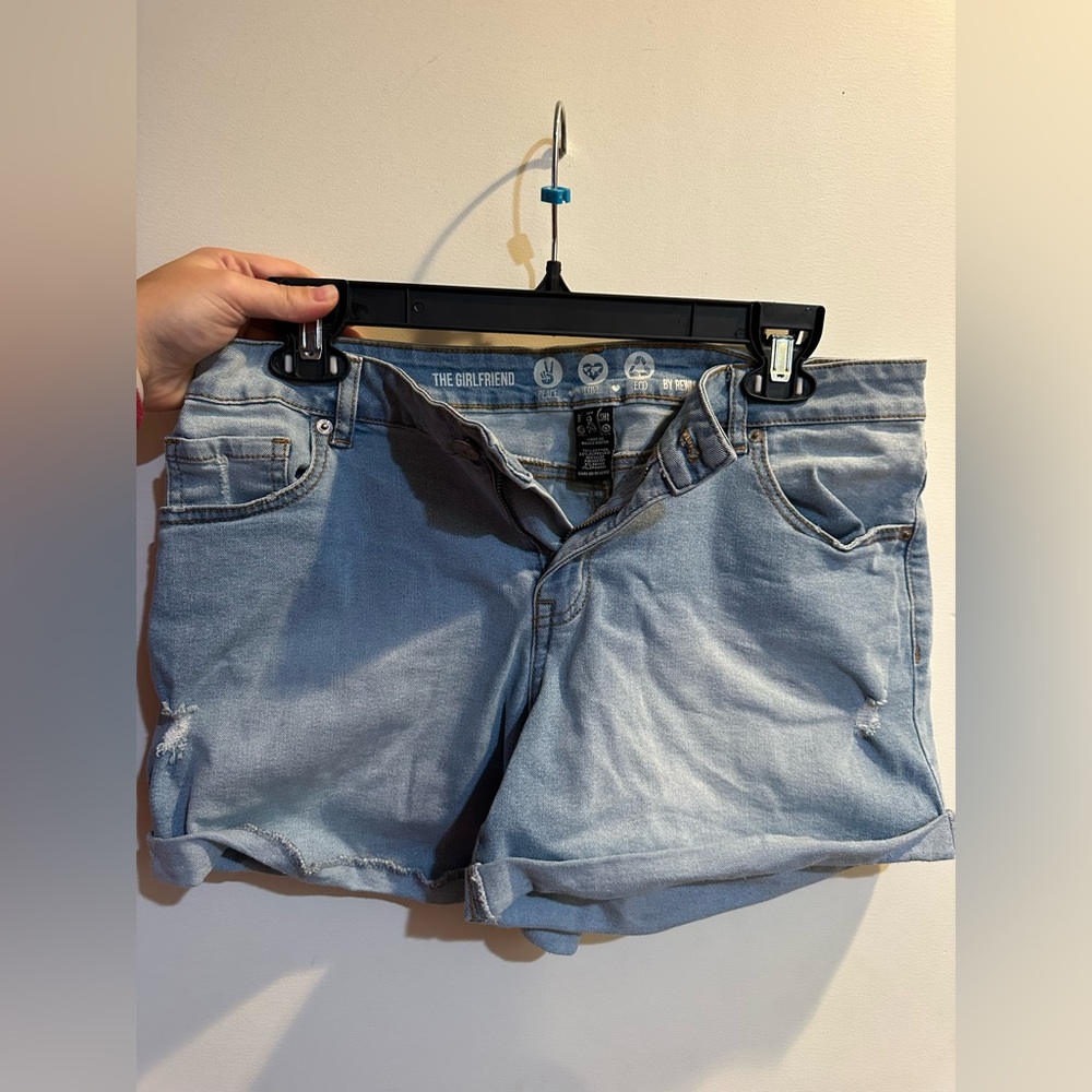 Light wash blue jeans